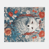 Mesmeriserende Arctic Fox Wildlife Fleece Deken (Voorkant (Horizontaal))