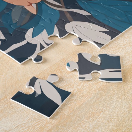 Mesmeriserende Arctic Fox Wildlife Legpuzzel (Zijkant)