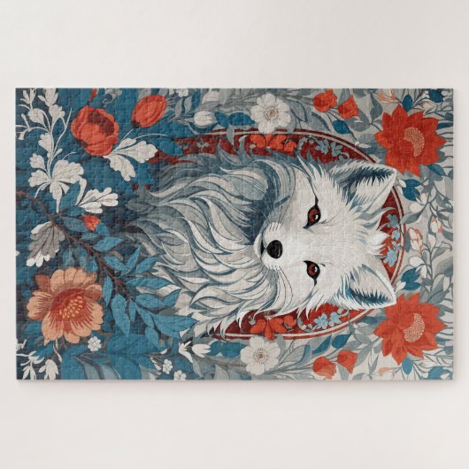 Mesmeriserende Arctic Fox Wildlife Legpuzzel (Horizontaal)