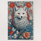 Mesmeriserende Arctic Fox Wildlife Legpuzzel (Verticaal)