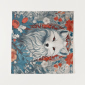 Mesmeriserende Arctic Fox Wildlife Wandkleed (Voorkant (horizontaal))