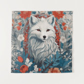 Mesmeriserende Arctic Fox Wildlife Wandkleed (Voorkant)