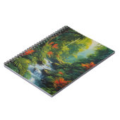 Mesmeriserende cascade van een wilde stroom notitieboek (Linkerzijde)