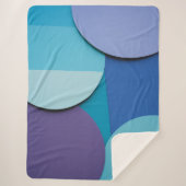 Mesmeriserende cirkels sherpa deken (Voorkant)