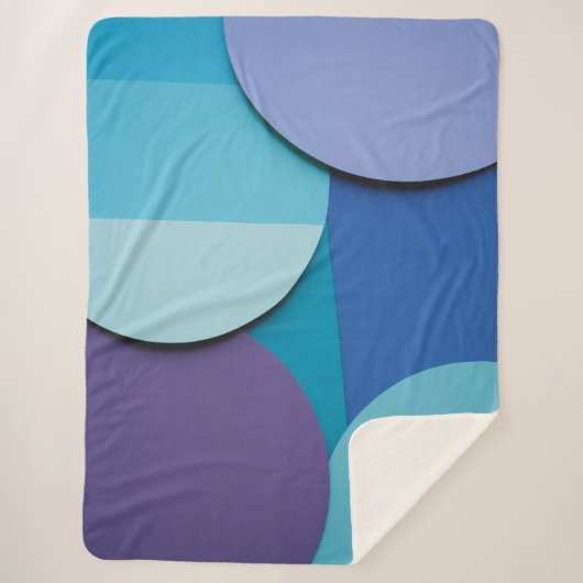 Mesmeriserende cirkels sherpa deken (Voorkant)