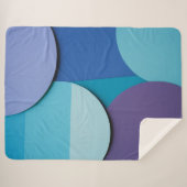 Mesmeriserende cirkels sherpa deken (Voorkant (horizontaal))