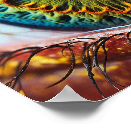 Mesmeriserende Macro Foto van Alien Eye Poster - U (Hoek)