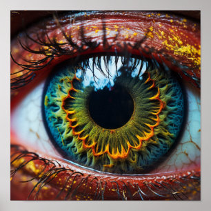 Mesmeriserende Macro Foto van Alien Eye Poster - U