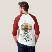 Mesmeriserende Marine Life: Jellyfish T-shirt verz (Achterkant volledig)