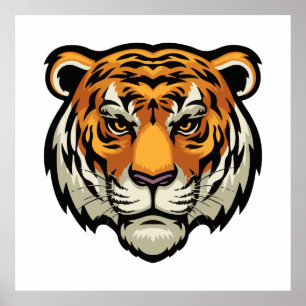 Mesmeriserende tijgerlook poster