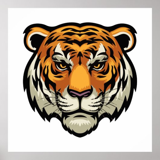 Mesmeriserende tijgerlook poster (Voorkant)