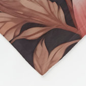 Mesmeriserende tijgerroze bloemen fleece deken (Hoek)