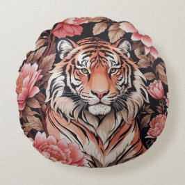 Mesmeriserende tijgerroze bloemen rond kussen