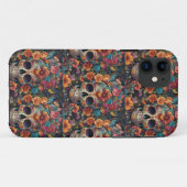 Mesmeriserende traditie: Levendige suikerschedel Case-Mate iPhone Case (Achterkant (horizontaal))