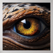 Mesmeriserende Velociraptor Eyes Poster - Dinosaur (Voorkant)