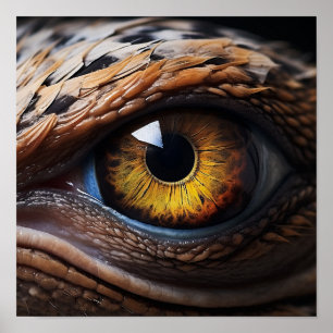 Mesmeriserende Velociraptor Eyes Poster - Dinosaur