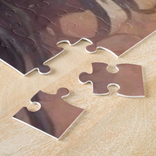 Mesmeriserende vrouw in suiker schedel make-up legpuzzel (Zijkant)