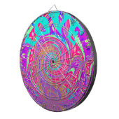 Mesmeriserende Whirlpool Liefde Cyan Tekst kunst G Dartbord (Voorkant Rechts)