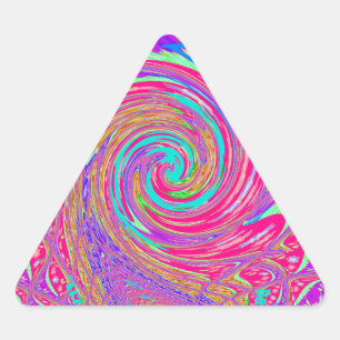 Mesmeriserende Whirlpool Liefde Cyan Tekst kunst G Sticker