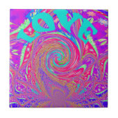 Mesmeriserende Whirlpool Liefde Cyan Tekst kunst G Tegeltje (Voorkant)