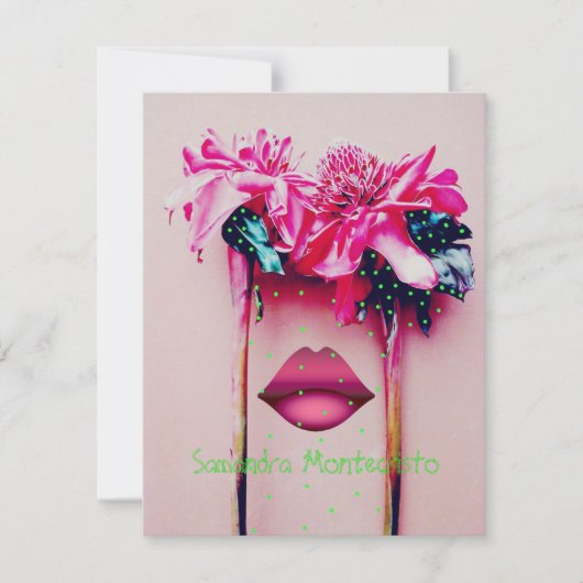 Mesmeriserende Wonder Flower Flat Kaart (Voorkant)