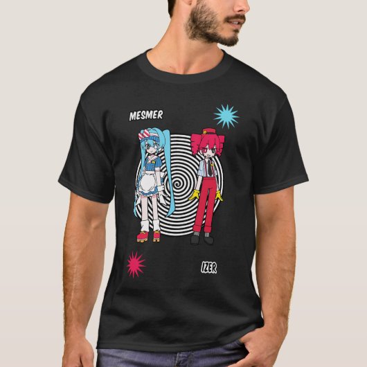 Mesmerizer Vocaloid Song Design T-shirt (Voorkant)