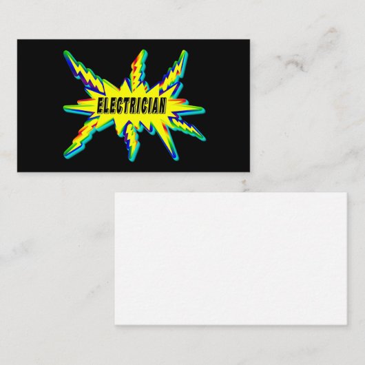 Mesmerizing elektricien visitekaartje (Voorkant / Achterkant)
