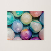 Mesmerizing Glazen Kogels in kalmerende pasta-kleu Legpuzzel (Horizontaal)