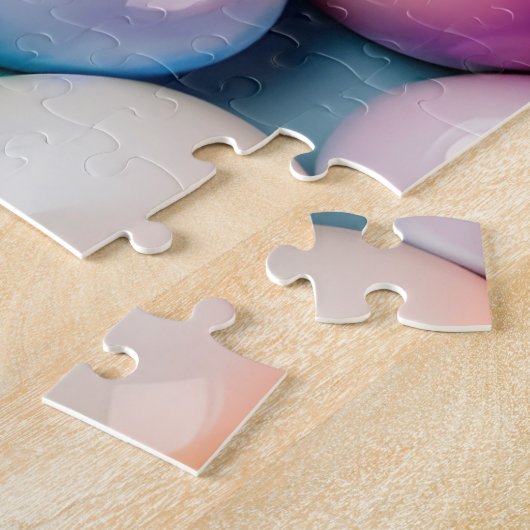 Mesmerizing Glazen Kogels in kalmerende pasta-kleu Legpuzzel (Zijkant)