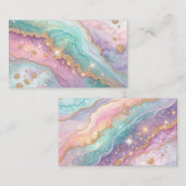 Mesmerizing Glitter Opal Achtergrond Visitekaartje (Voorkant / Achterkant)