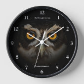 Mesmerizing Golden Eyes of a Spectacled Owl (Voorkant)