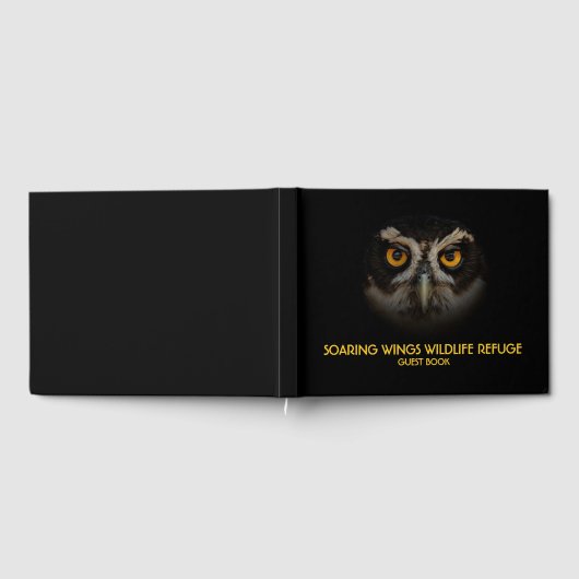 Mesmerizing Golden Eyes of a Spectacled Owl Gastenboek (Volledig)