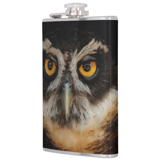 Mesmerizing Golden Eyes of a Spectacled Owl Heupfles (Links)