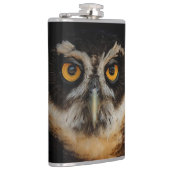 Mesmerizing Golden Eyes of a Spectacled Owl Heupfles (Rechts)