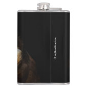 Mesmerizing Golden Eyes of a Spectacled Owl Heupfles (Achterkant)