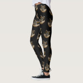 Mesmerizing Golden Eyes of a Spectacled Owl Leggings (Links)