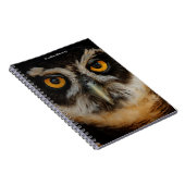 Mesmerizing Golden Eyes of a Spectacled Owl Notitieboek (Rechterzijde)