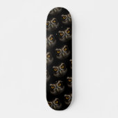 Mesmerizing Golden Eyes of a Spectacled Owl Persoonlijk Skateboard (Voorkant)