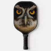 Mesmerizing Golden Eyes of a Spectacled Owl Pickleball Paddle (Voorkant)