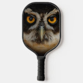 Mesmerizing Golden Eyes of a Spectacled Owl Pickleball Paddle (Achterkant)