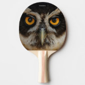 Mesmerizing Golden Eyes of a Spectacled Owl Tafeltennisbatje (Voorkant)