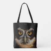 Mesmerizing Golden Eyes of a Spectacled Owl Tote Bag (Achterkant)