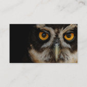 Mesmerizing Golden Eyes of a Spectacled Owl Visitekaartje (Voorkant)
