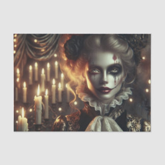 Mesmerizing Gothic Harlequin Decoupage Tissuepapier
