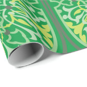 Mesmerizing Green Flowers Cadeaupapier (Rol Hoek)