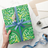 Mesmerizing Green Flowers Cadeaupapier