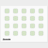 Mesmerizing Green Flowers Ronde Sticker (Vel)