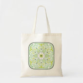 Mesmerizing Green Flowers Tote Bag (Voorkant)