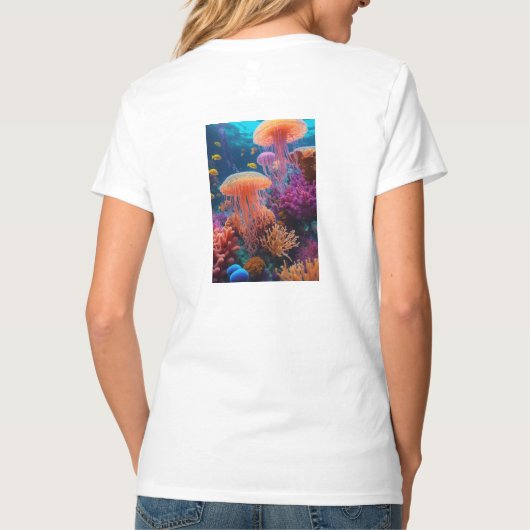 Mesmerizing Jellyfish T-Shirt Design (Achterkant)