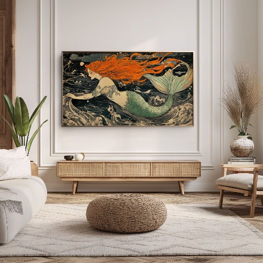 Mesmerizing Mermaid Illustration Poster